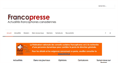 Desktop Screenshot of francopresse.ca